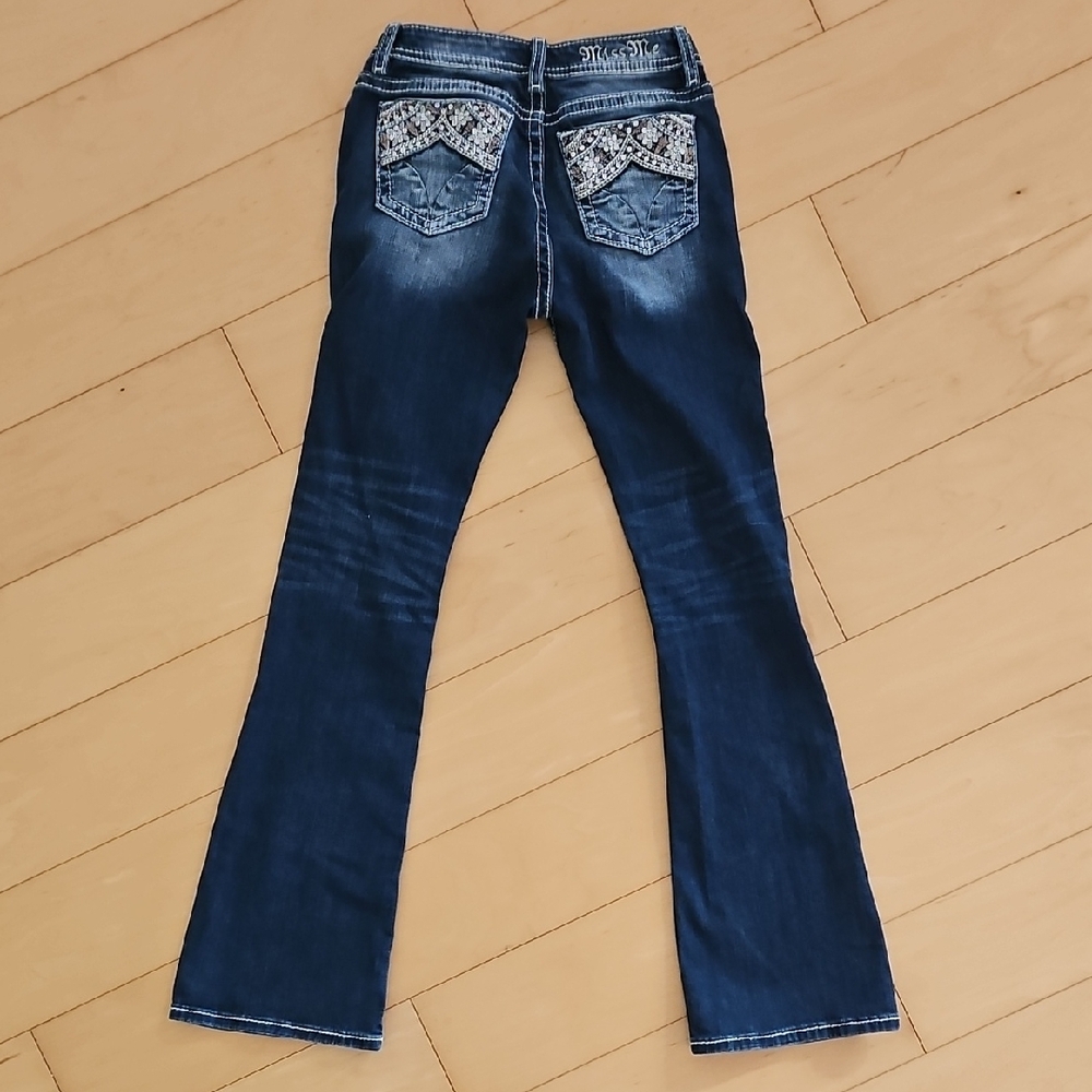 Miss Me Kids Dark Blue Jeans - Picture 3 of 4